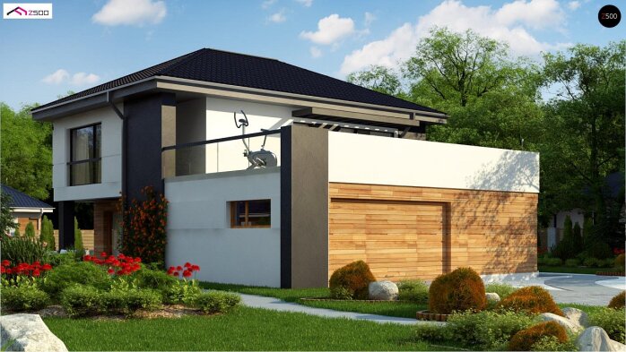Проект дома U319 - 5 Двухэтажные дома в Украине