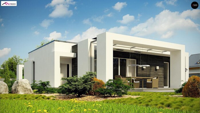 Проєкт будинку Ux69 - Одноповерхові дома в Україні