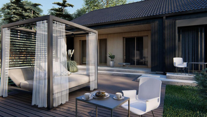 Проєкт будинку U520 - Одноповерхові дома в Україні