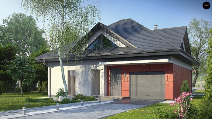 Проєкт будинку U278 - З мансардним поверхом дома в Україні