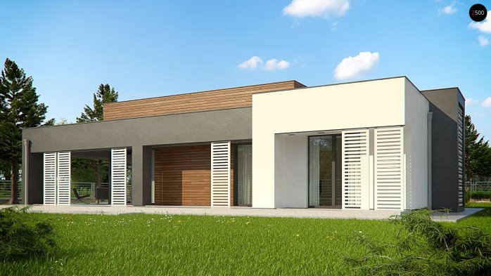 Проєкт будинку Ux65 + - Одноповерхові дома в Україні