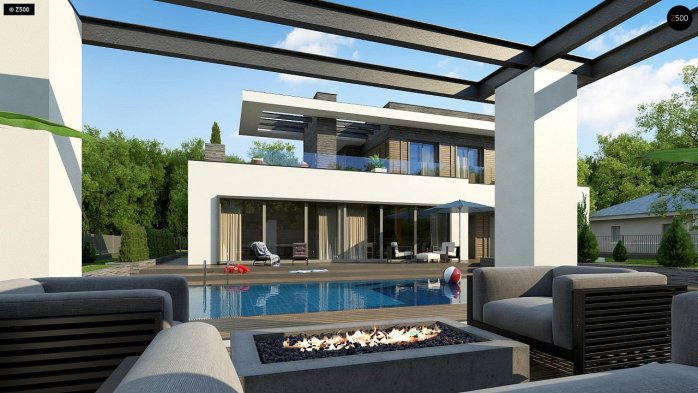 Проєкт будинку Ux146 - Двоповерхові дома в Україні