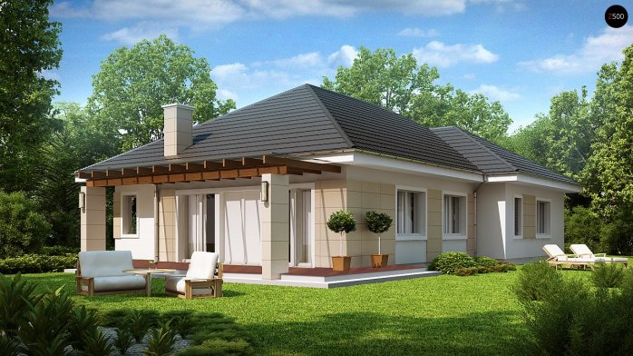 Проєкт будинку U201 - Одноповерхові дома в Україні