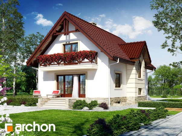 Проект дома Дом в ракитнике вер.2 - 2 С мансардным этажом дома в Украине