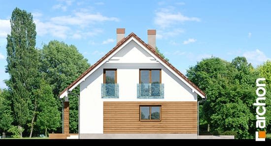 Проект дома Дом в яблонках 6 - 5 С мансардным этажом дома в Украине