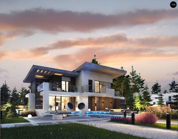 Проєкт будинку Ux22 - Двоповерхові дома в Україні