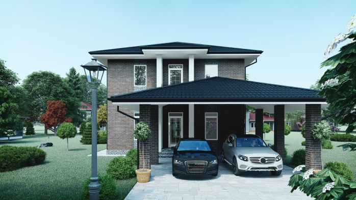 Проект дома DBT 364 - 2 Двухэтажные дома в Украине