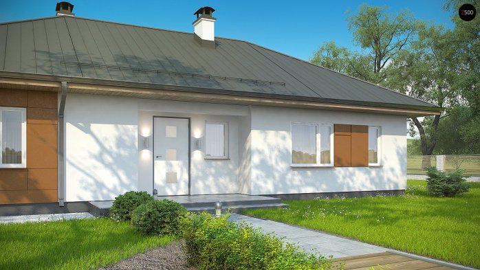 Проєкт будинку U307 - Одноповерхові дома в Україні