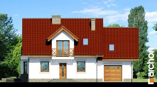 Проект дома Дом в рододендронах 19 - 3 С мансардным этажом дома в Украине