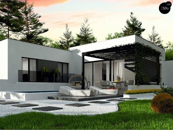 Проект дома Ux141 S - 1 Одноэтажные дома в Украине