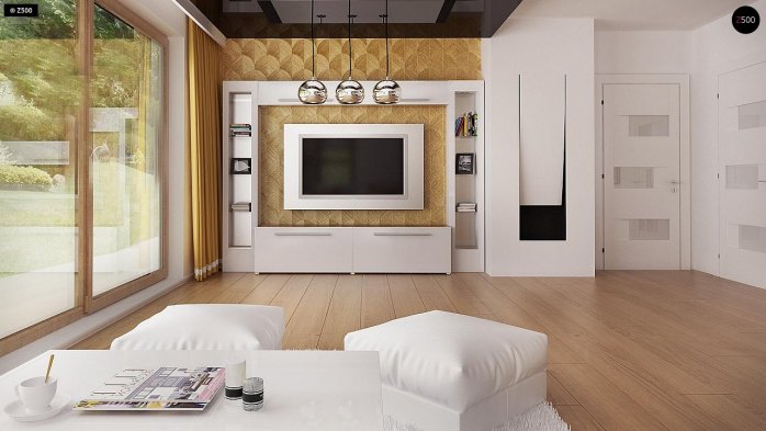 Проект дома Ux116 - 17 Одноэтажные дома в Украине