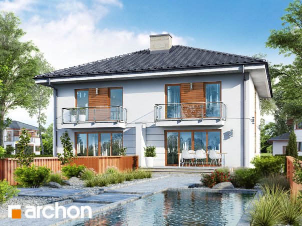 Проект дома Вилла Амелия (Р2) вер.2 - 2 Двухэтажные дома в Украине