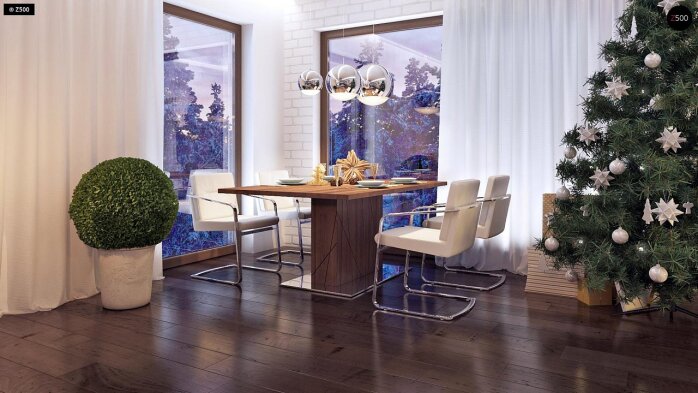 Проект дома Ux45 - 22 Двухэтажные дома в Украине