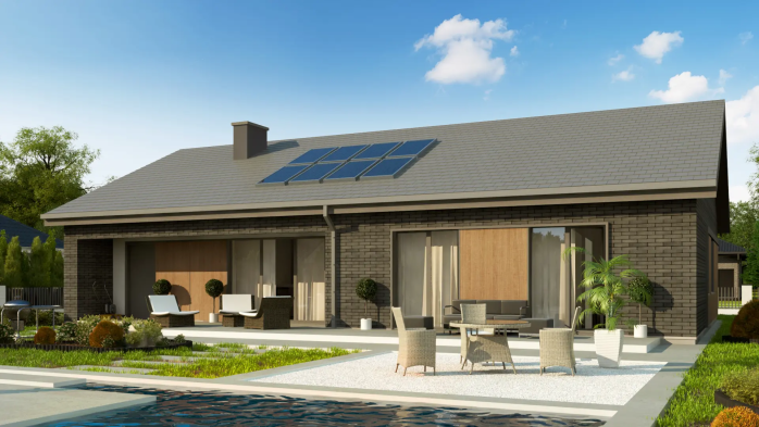 Проект дома U387 k v1 - 6 Одноэтажные дома в Украине