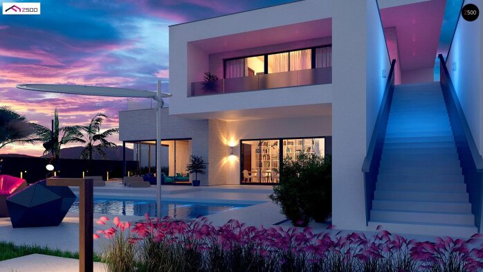 Проект дома Ux98 - 5 Двухэтажные дома в Украине