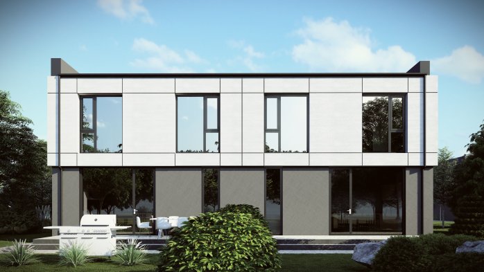 Проект дома DBT 656 - 5 Двухэтажные дома в Украине