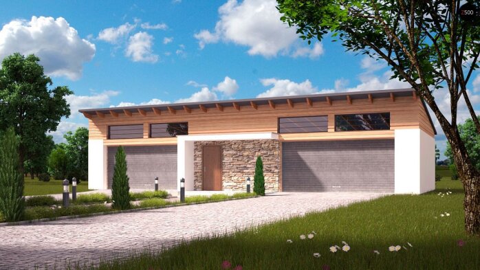 Проект дома Ug27 - 1 Одноэтажные дома в Украине