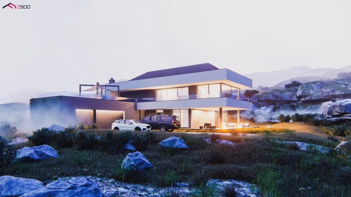 Проект дома U556 - 3 Двухэтажные дома в Украине