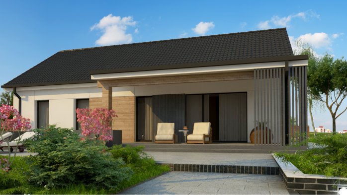 Проєкт будинку U376 35 v1 - Одноповерхові дома в Україні