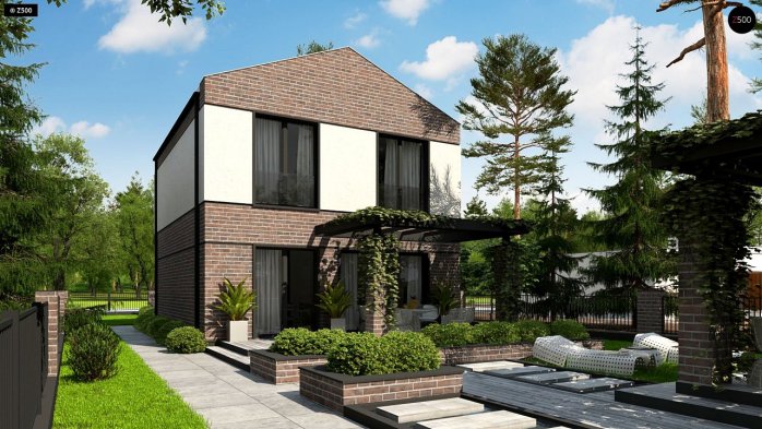 Проект дома U398 - 4 Двухэтажные дома в Украине