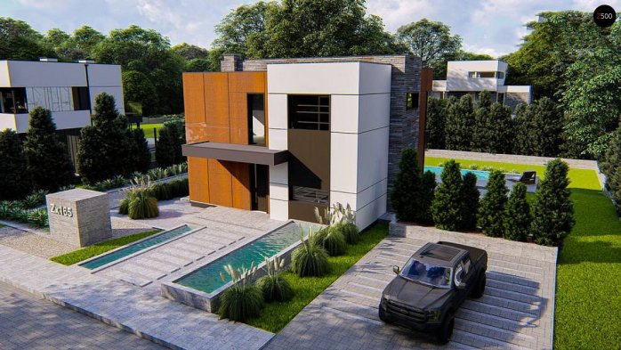 Проект дома Ux165 - 6 Двухэтажные дома в Украине