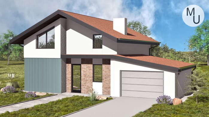 Проєкт будинку DBMU Труа - Двоповерхові дома в Україні