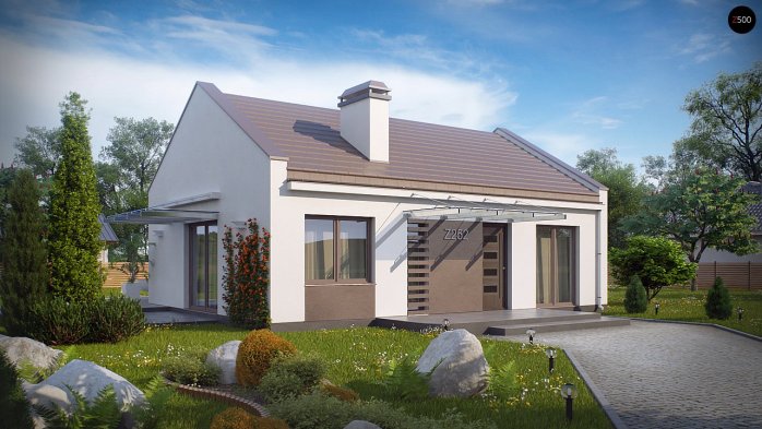 Проєкт будинку U252 - Одноповерхові дома в Україні