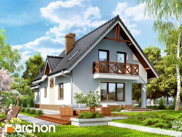 Проект дома Дом в клюкве 2 вер.2 - 2 С мансардным этажом дома в Украине
