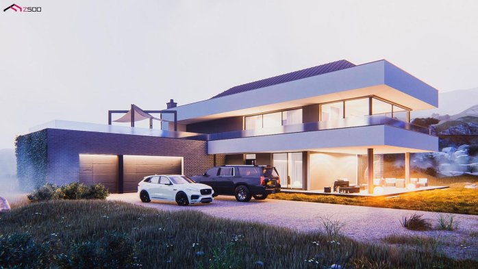 Проект дома U556 - 1 Двухэтажные дома в Украине