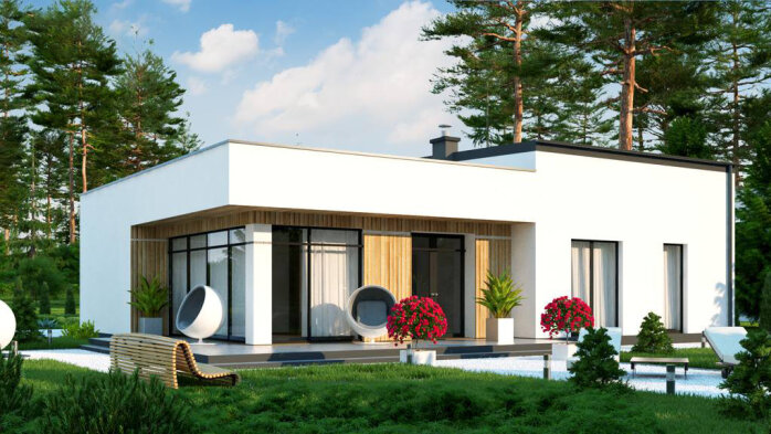 Проект дома Ux35 GL2 - 1 Одноэтажные дома в Украине