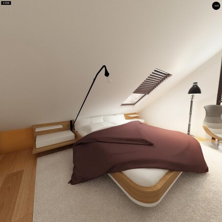 Проект дома U101 L h+ - 8 С мансардным этажом дома в Украине