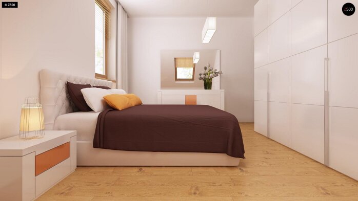 Проєкт будинку u1 k - З мансардним поверхом дома в Україні