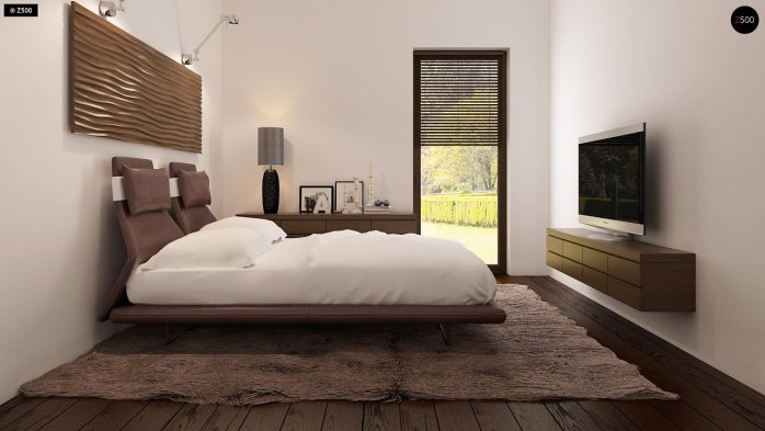 Проект дома U261 v1 - 10 С мансардным этажом дома в Украине