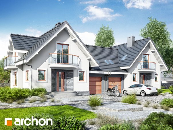 Проект дома Дом в антоновке (Р2) - 1 С мансардным этажом дома в Украине