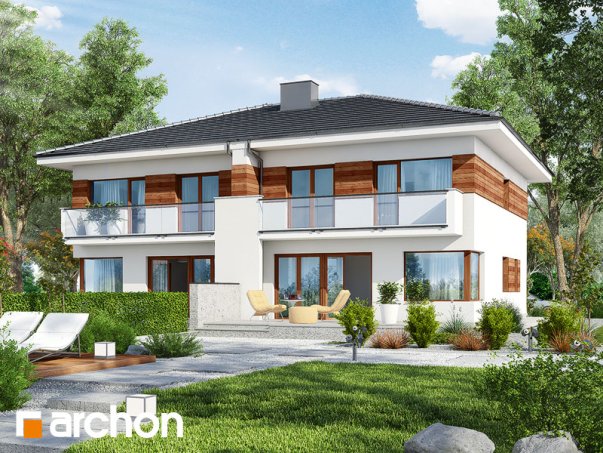 Проект дома Вилла Юлия вер.3 - 2 Двухэтажные дома в Украине