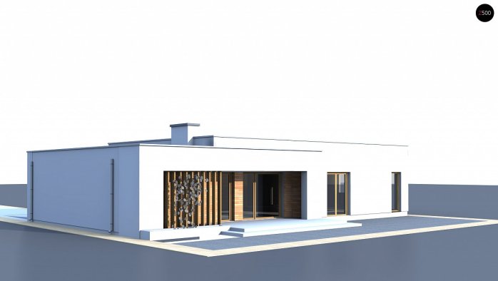 Проект дома Ux102 GP - 2 Одноэтажные дома в Украине