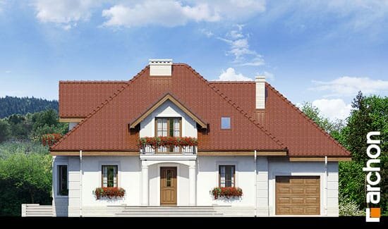 Проект дома Дом в нектаринах 2 (П) вер.2 - 3 С мансардным этажом дома в Украине
