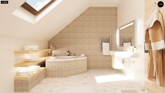 Проєкт будинку U149 - З мансардним поверхом дома в Україні