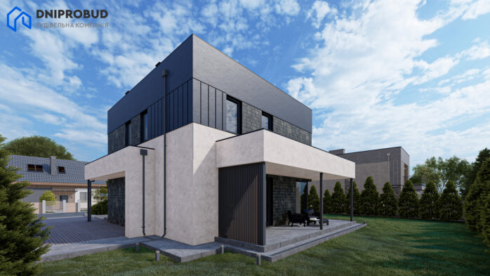 Проєкт будинку Db 18 v1 - Двоповерхові дома в Україні