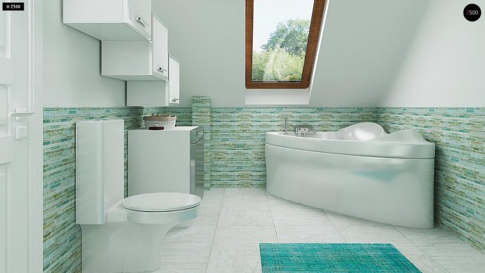 Проект дома U245 - 13 С мансардным этажом дома в Украине