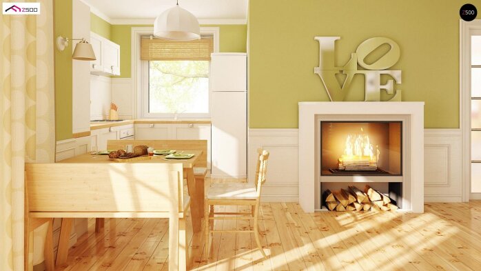 Проєкт будинку U71 - З мансардним поверхом дома в Україні