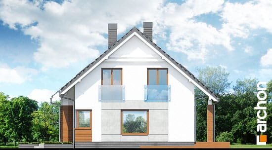 Проєкт будинку Будинок в яблонках (Т) - З мансардним поверхом дома в Україні