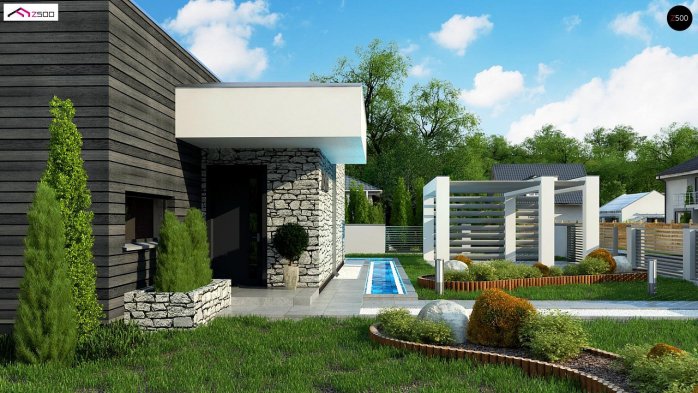 Проєкт будинку Ux153 - Одноповерхові дома в Україні