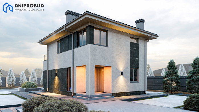 Проєкт будинку DB 49 - Двоповерхові дома в Україні