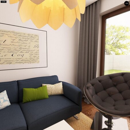 Проект дома U12 P - 7 С мансардным этажом дома в Украине