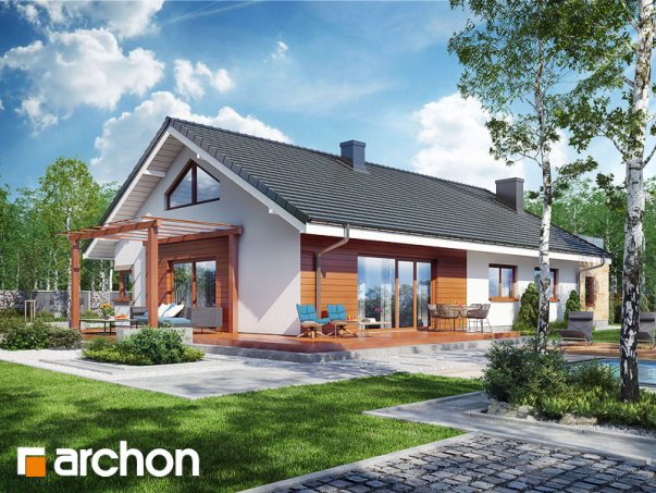 Проект дома Дом под красной рябиной 17 (НТ) - 2 С мансардным этажом дома в Украине