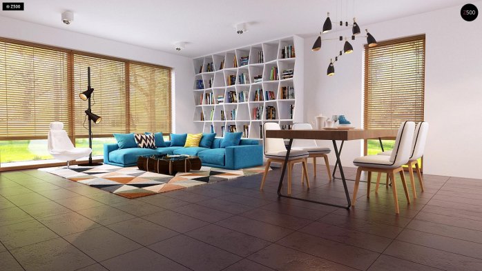 Проєкт будинку Ux106 - Одноповерхові дома в Україні