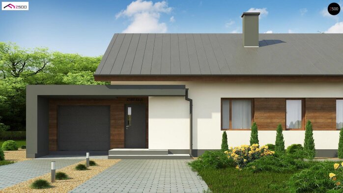 Проект дома U182 GL P HB - 5 Одноэтажные дома в Украине