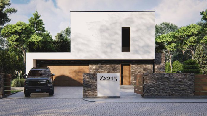 Проєкт будинку Ux215 - Двоповерхові дома в Україні