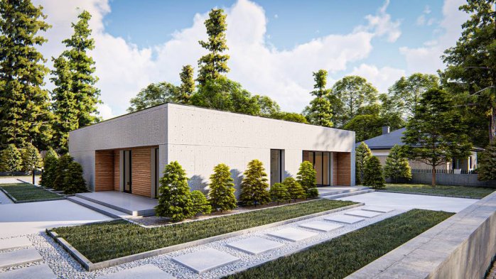 Проєкт будинку Ux176 - Одноповерхові дома в Україні